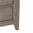 Pemberly Row Modern 3 Drawer Night Stand w/ Charging Station