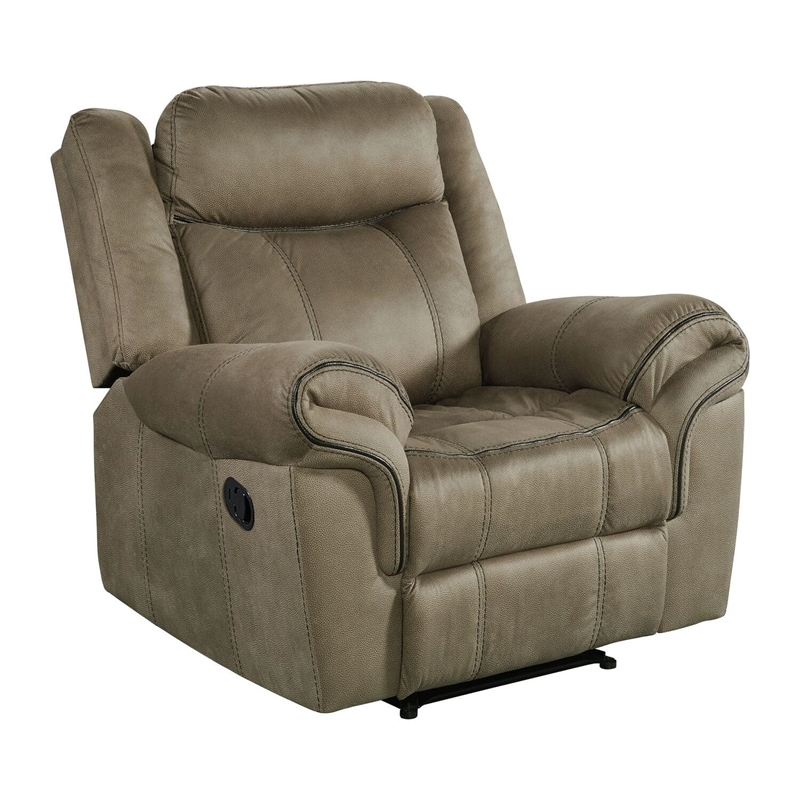 Pemberly Row Modern / Contemporary Glider Recliner in T101 Brown