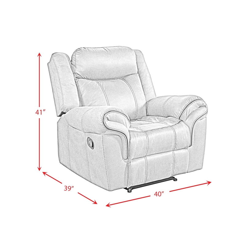 Pemberly Row Modern / Contemporary Glider Recliner in T101 Brown