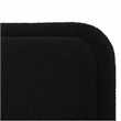 Pemberly Row Upholstered Platform King Bed in Black Boucle Fabric