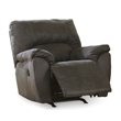 Pemberly Row Modern / Contemporary Fabric Rocker Recliner in Pewter