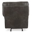Pemberly Row Modern / Contemporary Fabric Rocker Recliner in Pewter