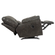 Pemberly Row Modern / Contemporary Fabric Rocker Recliner in Pewter