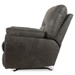 Pemberly Row Modern / Contemporary Fabric Rocker Recliner in Pewter