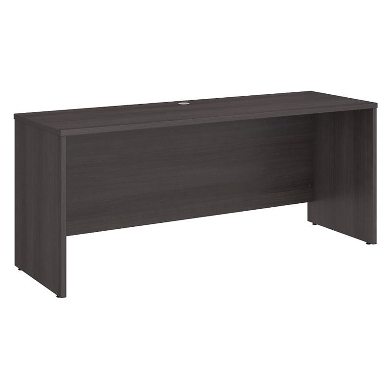 Pemberly Row 72W x 24D Credenza Desk in Storm Gray - Engineered Wood