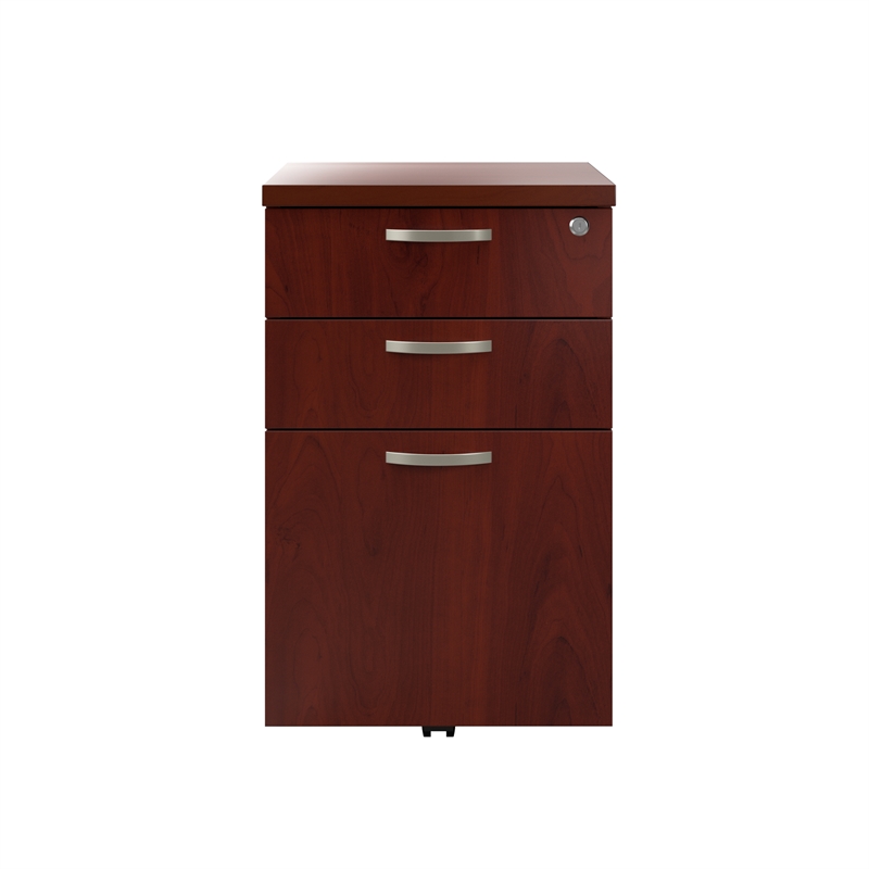 Pemberly Row Mobile File Cabinet in Hansen Cherry - Engineered Wood