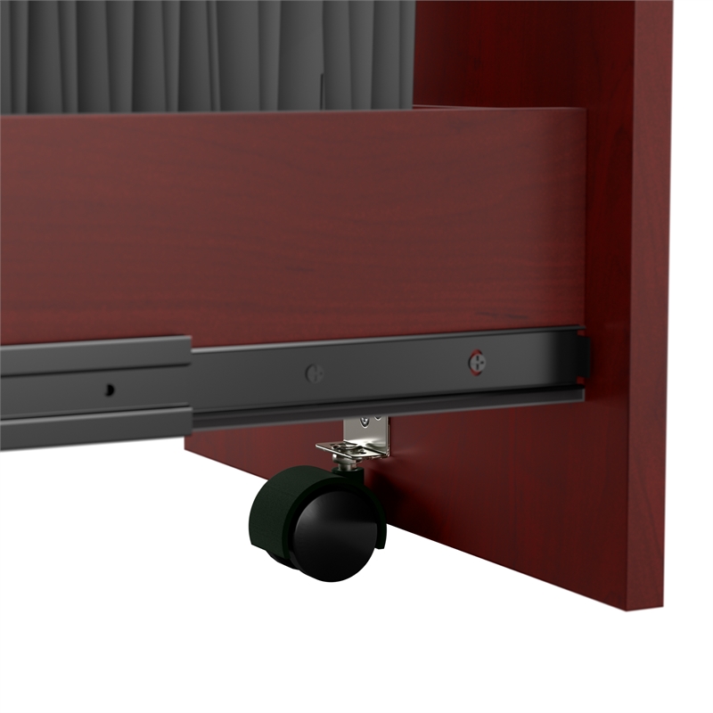 Pemberly Row Mobile File Cabinet in Hansen Cherry - Engineered Wood
