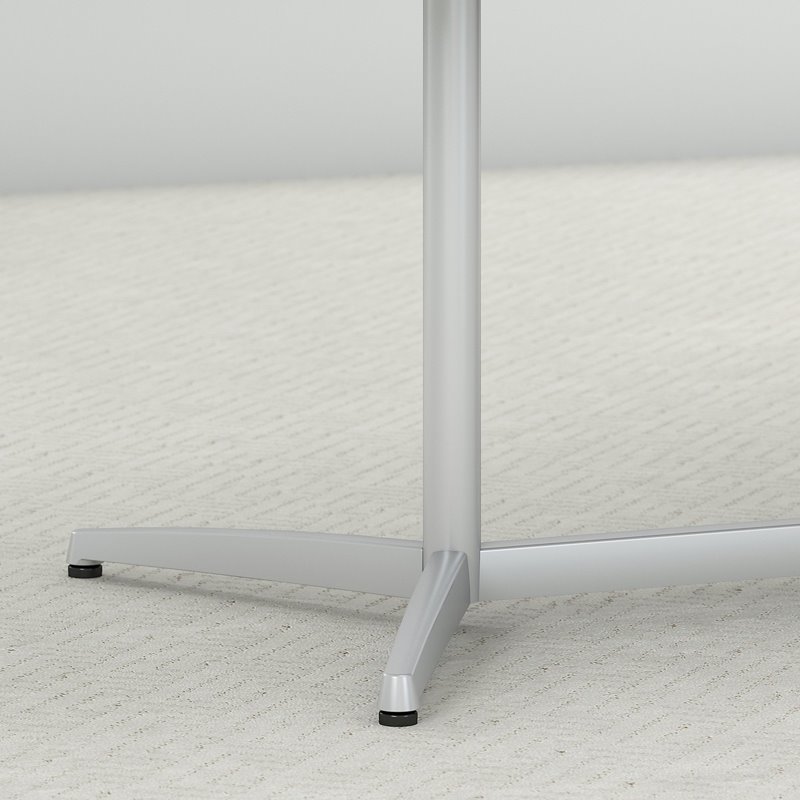 Pemberly Row Modern 96W Boat Shaped Conference Table in Cherry