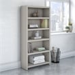 Pemberly Row 5 Shelf Bookcase in Gray Sand - Engineered Wood