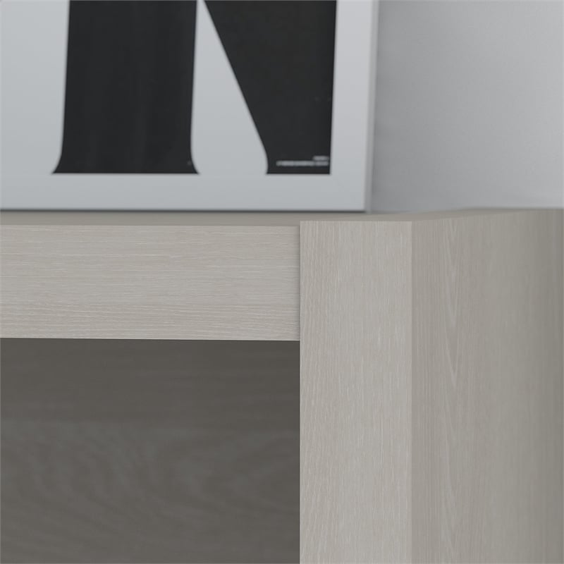 Pemberly Row 5 Shelf Bookcase in Gray Sand - Engineered Wood