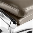Pemberly Row High Back Leather Executive Chair in Washed Gray