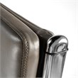 Pemberly Row High Back Leather Executive Chair in Washed Gray