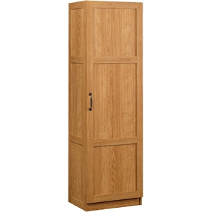 Pemberly Row Engineered Wood Storage Pantry in Highland Oak Finish