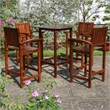 Pemberly Row Modern / Contemporary 5-Piece Bar-Height Dining Set