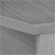 Pemberly Row 72W x 36D Bow Front Desk in Platinum Gray - Engineered Wood