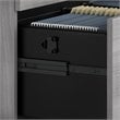 Pemberly Row Engineered Wood 72W x 36D U Shaped Desk w/ Storage and Hutch - Gray