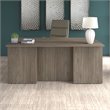 Pemberly Row 72W x 36D Executive Desk in Modern Hickory - Engineered Wood