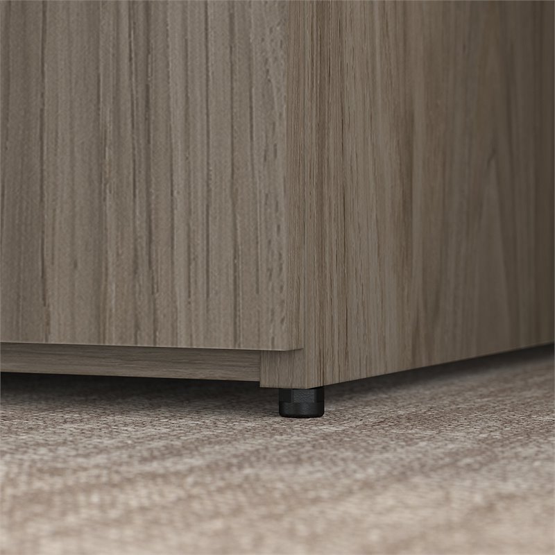 Pemberly Row 36W Storage Cabinet with Doors in Modern Hickory - Engineered Wood