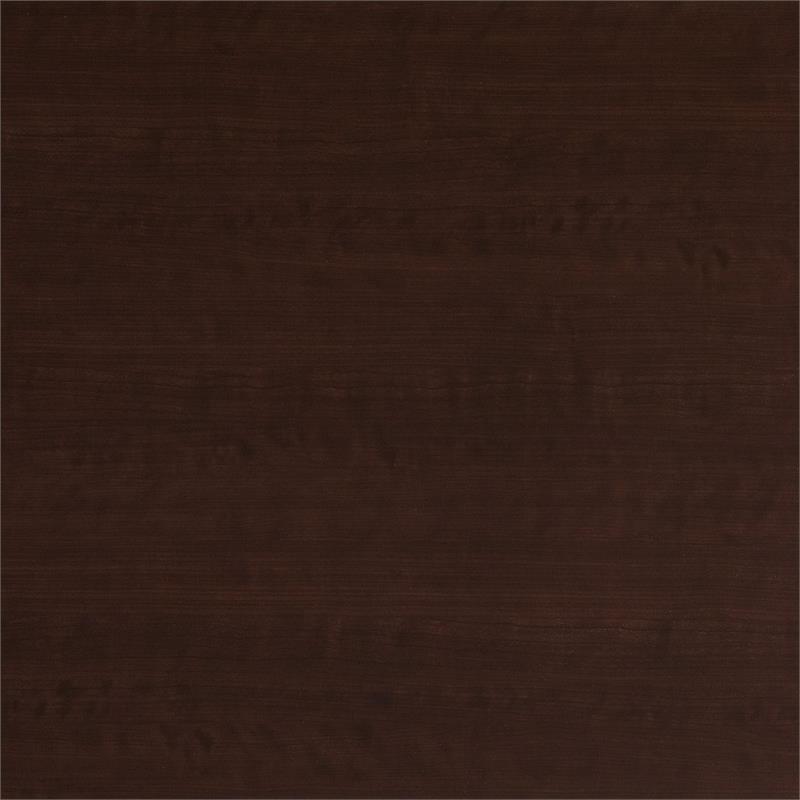 Pemberly Row 60W U Shaped Desk with Drawers in Mocha Cherry - Engineered Wood