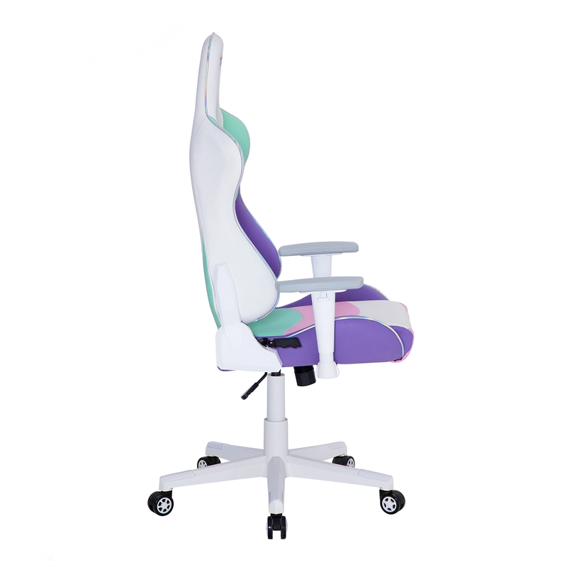 Pemberly Row Polyurethane Fabric TS-42 Office-PC Gaming Chair in Kawaii