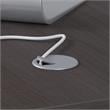 Pemberly Row Engineered Wood 60W x 30D L Shaped Desk w/ 42W Return - Storm Gray