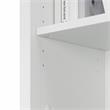 Pemberly Row Engineered Wood Tall 5 Shelf Bookcase Set of 2 - White/Shiplap Gray