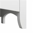 Pemberly Row Engineered Wood Tall 5 Shelf Bookcase Set of 2 - White/Shiplap Gray