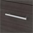 Pemberly Row Engineered Wood 72W L Shaped Desk with Storage - White & Storm Gray