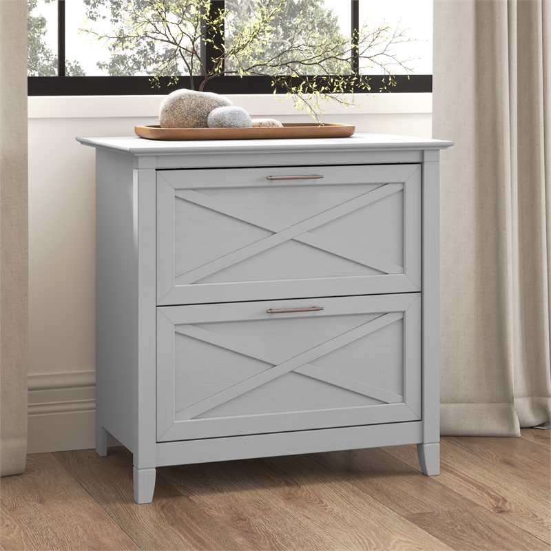 Pemberly Row 2 Drawer Lateral File Cabinet in Cape Cod Gray - Engineered Wood