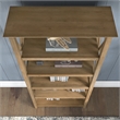Pemberly Row 54W Desk with File Cabinet and Bookcase in Pine - Engineered Wood