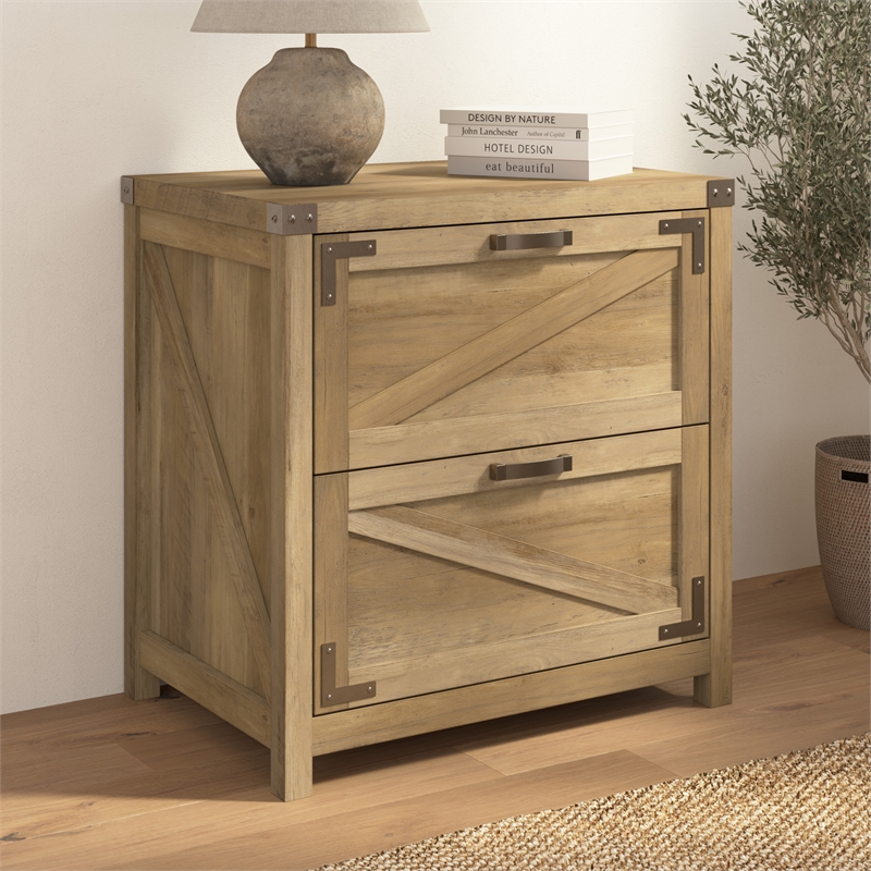 Pemberly Row 2 Drawer Lateral File Cabinet in Reclaimed Pine