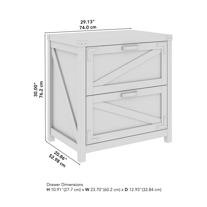 Pemberly Row 2 Drawer Lateral File Cabinet in Reclaimed Pine