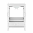 Pemberly Row 24W Bathroom Vanity with Sink in White Ash - Engineered Wood