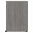 Pemberly Row Floor Storage Cabinet with Doors in Platinum Gray - Engineered Wood