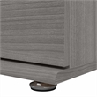 Pemberly Row Engineered Wood Floor Storage Cabinet with Drawers - Platinum Gray