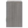 Pemberly Row Engineered Wood Wall Cabinet with Doors and Shelves - Platinum Gray