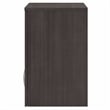 Pemberly Row Wall Cabinet with Doors and Shelves in Storm Gray - Engineered Wood