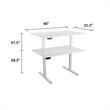 Pemberly Row Modern / Contemporary Pro-Desk 48