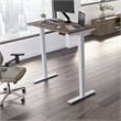 Pemberly Row 48W x 24D Adjustable Desk in Modern Hickory - Engineered Wood