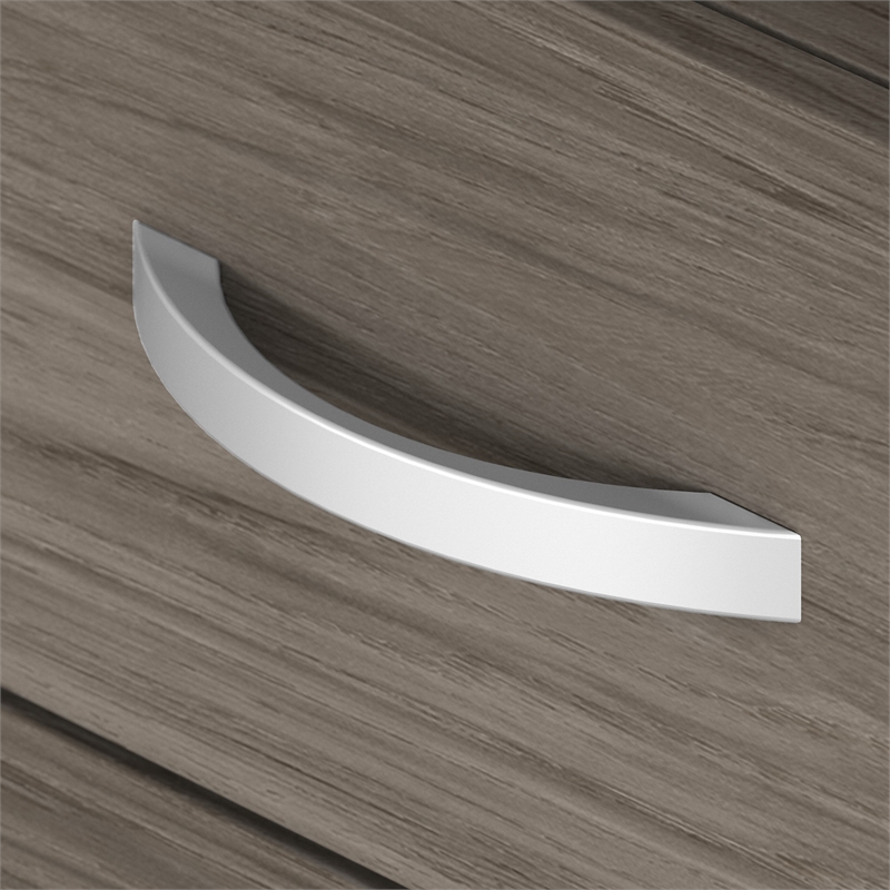 Pemberly Row 3 Drawer Mobile File Cabinet in Modern Hickory - Engineered Wood