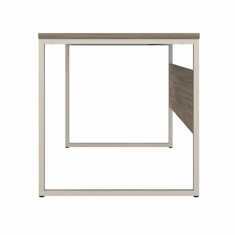 Pemberly Row 60W x 30D Computer Table Desk in Modern Hickory - Engineered Wood