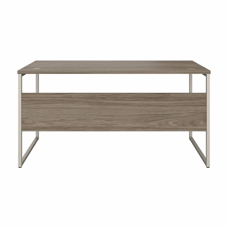 Pemberly Row 60W x 30D Computer Table Desk in Modern Hickory - Engineered Wood
