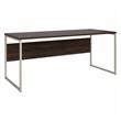 Pemberly Row 72W x 30D Computer Table Desk in Black Walnut - Engineered Wood