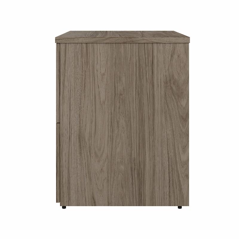 Pemberly Row 2 Drawer Lateral File Cabinet in Modern Hickory - Engineered Wood