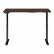 Pemberly Row 60W x 30D Adjustable Desk in Black Walnut - Engineered Wood