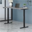 Pemberly Row 72W x 30D Adjustable Desk in Platinum Gray - Engineered Wood