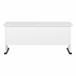 Pemberly Row Modern 72W Computer Desk in White - Engineered Wood