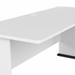 Pemberly Row Modern 72W Computer Desk in White - Engineered Wood