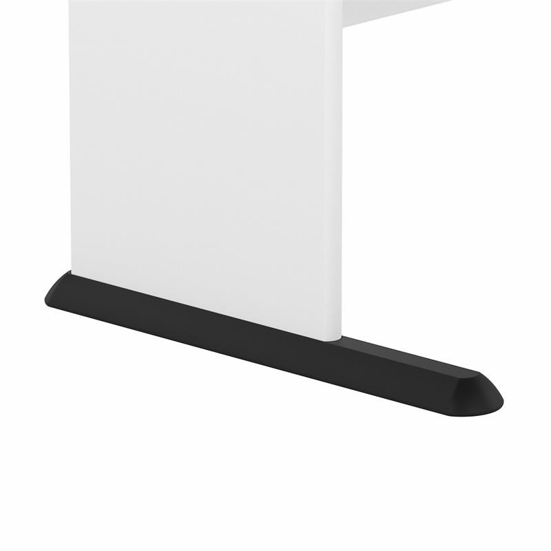 Pemberly Row Modern 72W Computer Desk in White - Engineered Wood