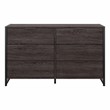 Pemberly Row 6 Drawer Dresser in Charcoal Gray - Engineered Wood